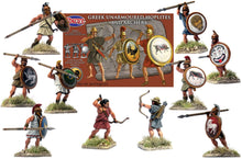 Load image into Gallery viewer, Greek Unarmoured Hoplites and archers 28mm