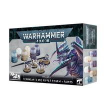 Load image into Gallery viewer, TYRANIDS: Termagants and Ripper Swarm + Paints Set