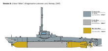 Load image into Gallery viewer, Biber Midget Submarine 1:35 scale