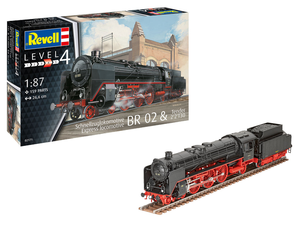 Express locomotive BR 02 & Tender 2'2'T30 1:87