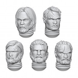 Resin Bits - Space Soldier Hero Heads 1/48 scale