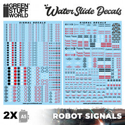 Water slide decals - Robot Signal