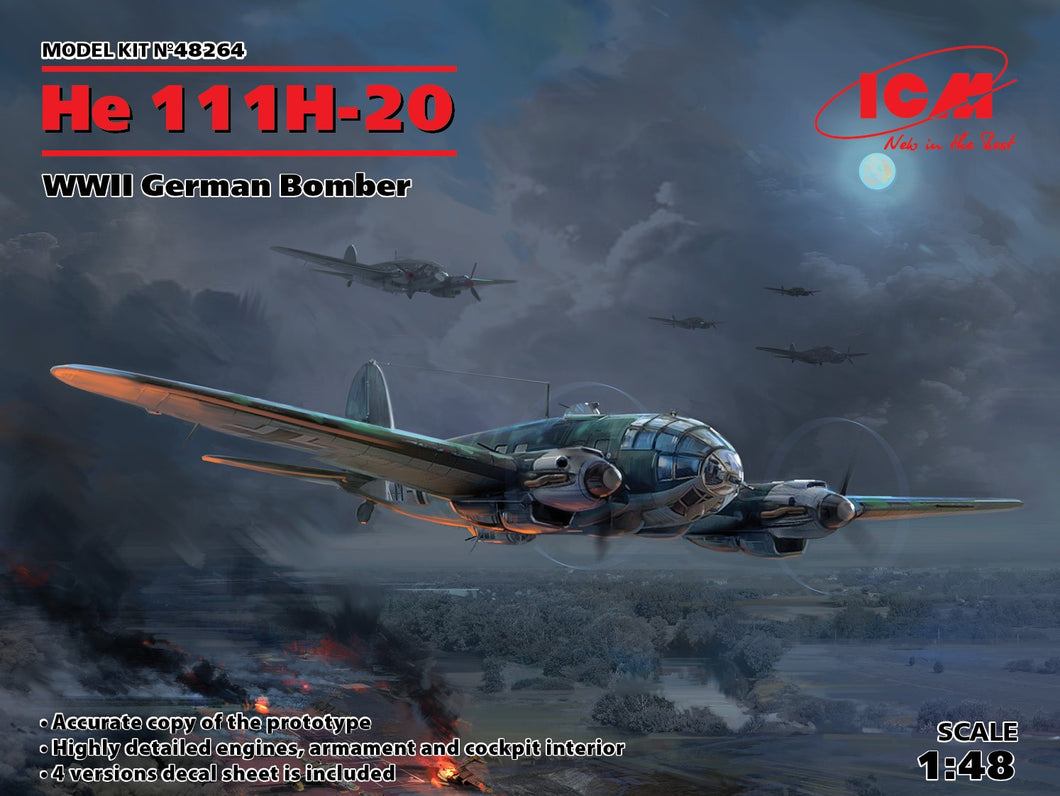 He 111H-20 WWII German Bomber 1:48