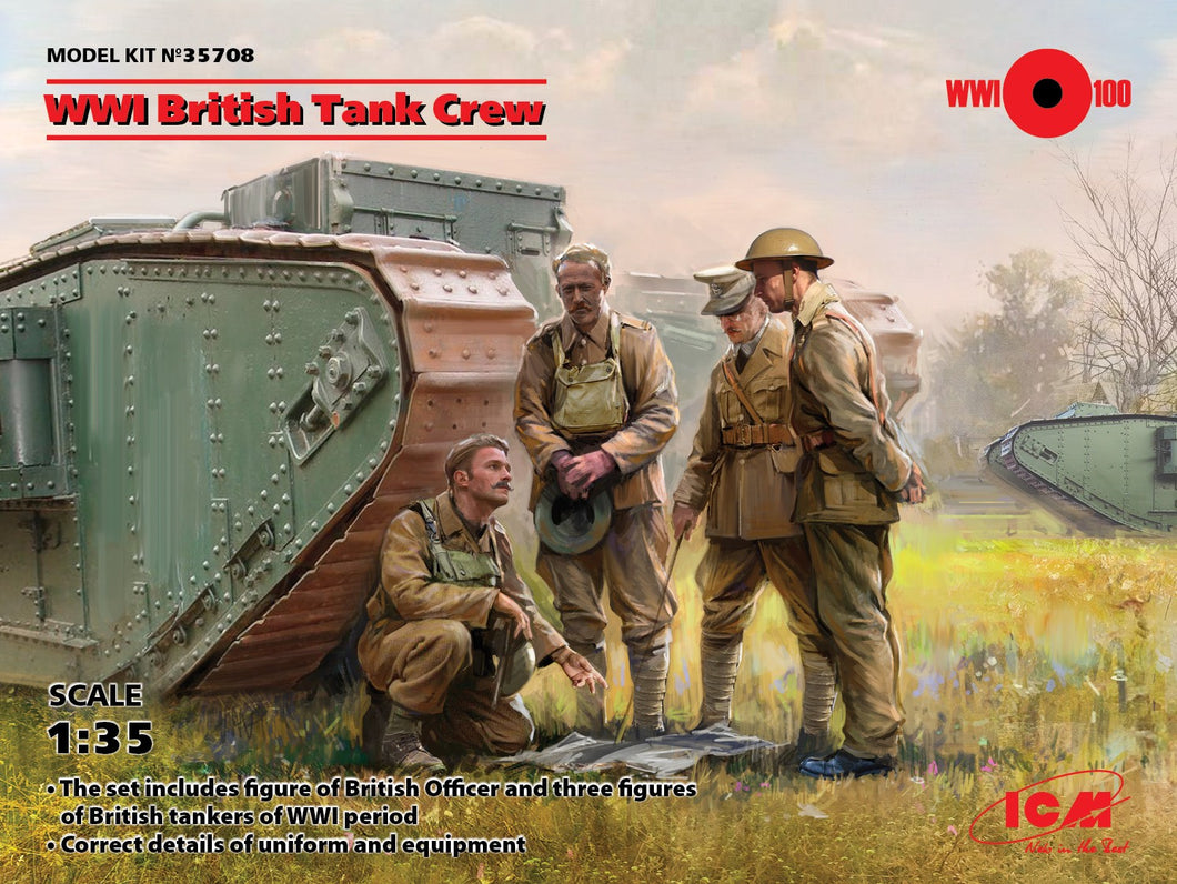 WWI British Tank Crew 1:35