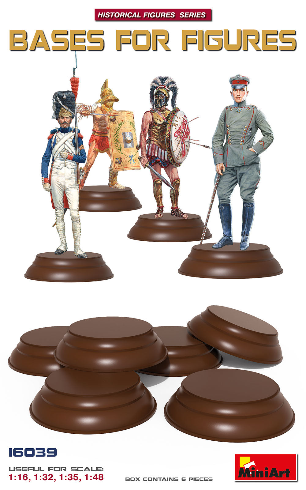 Bases for Figures (6 Pieces) 1:16