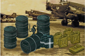 German WWII Jerrycans & Oil Drums 1:48
