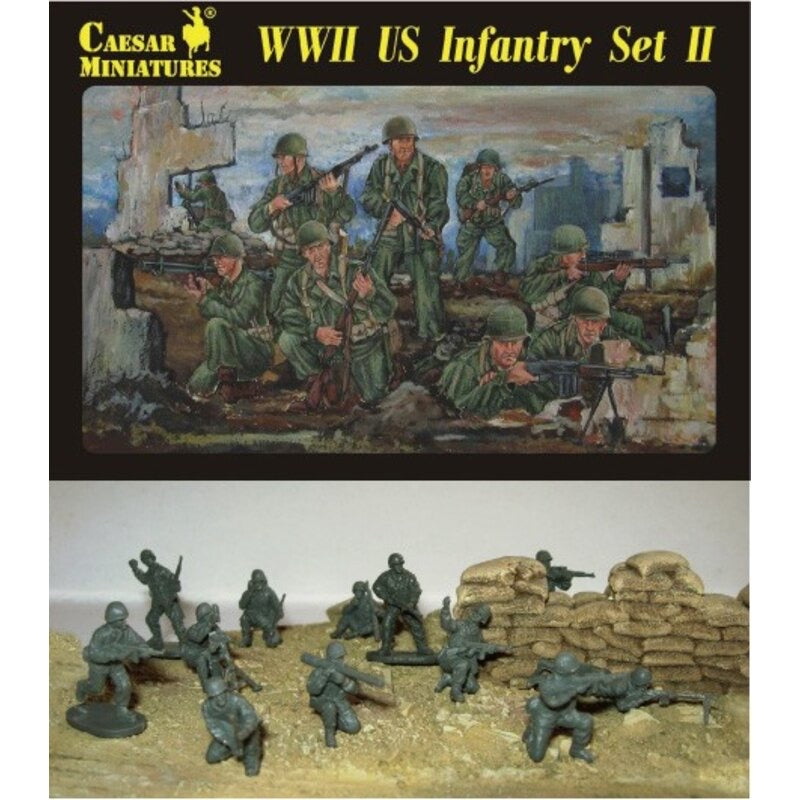 WWII US Infantry Set II 1:72 Caesar Miniatures