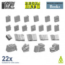 Load image into Gallery viewer, Resin Bits - Books 1/48 scale

