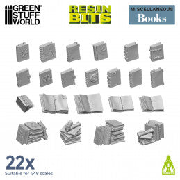 Resin Bits - Books 1/48 scale