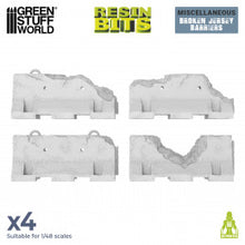 Load image into Gallery viewer, Resin Bits - Broken Jersey Barriers 1/48 scale
