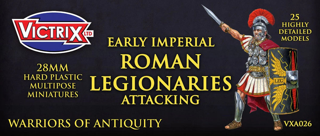 Early Imperial Roman Legionaries Attacking 28mm