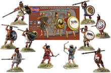 Load image into Gallery viewer, Greek Unarmoured Hoplites and archers 28mm
