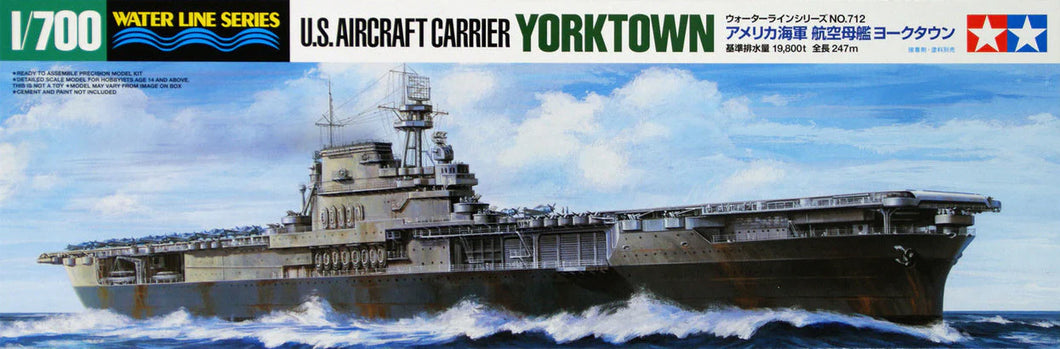 US Aircraft Carrier Yorktown 1:700