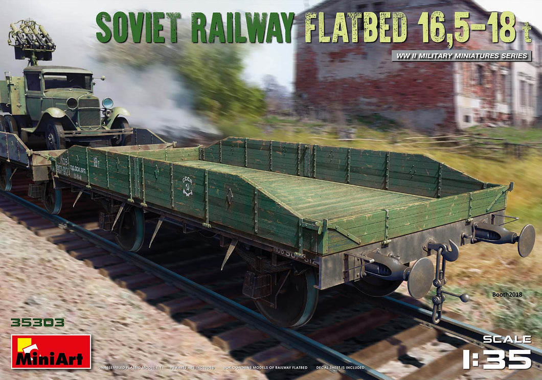 Soviet Railway Flatbed 16,5-18t 1:35