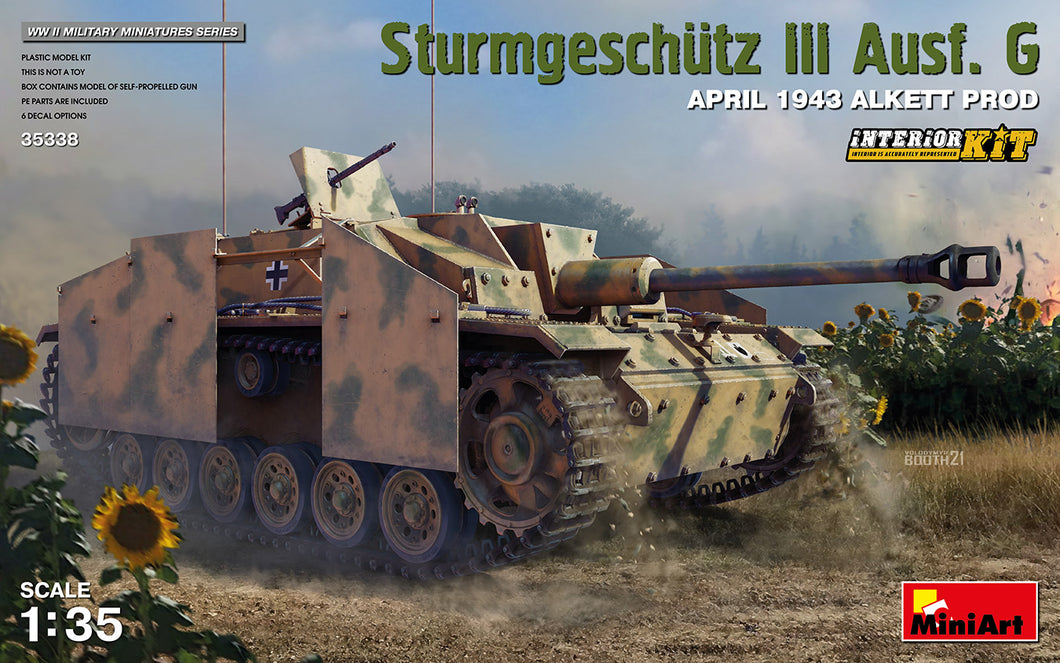 Sturmgeschutz III Ausf. G APRIL 1943 ALKETT PROD. INTERIOR KIT 1:35