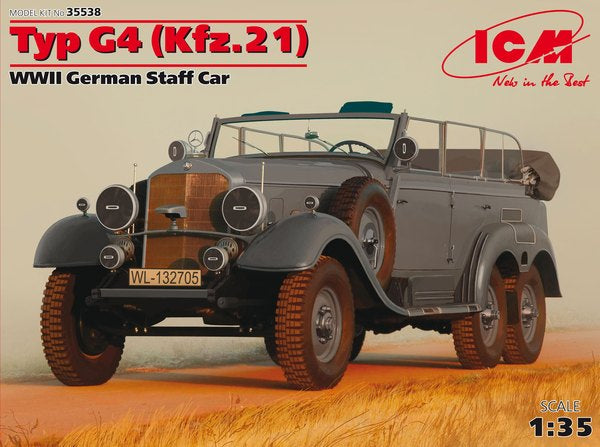 Mercedes-Benz Typ G4 (Kfz.21), WWII German Staff Car  1:35