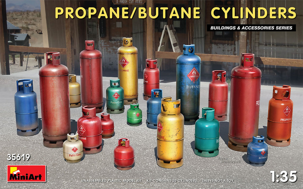 Propane/Butane Cylinders 1:35 scale
