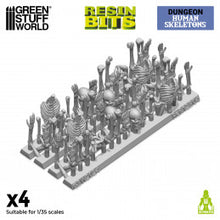 Load image into Gallery viewer, Resin Bits - Human Skeletons 1/35 scale

