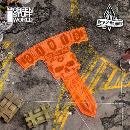 WTC Deep Strike Ruler - Fluorescent Orange