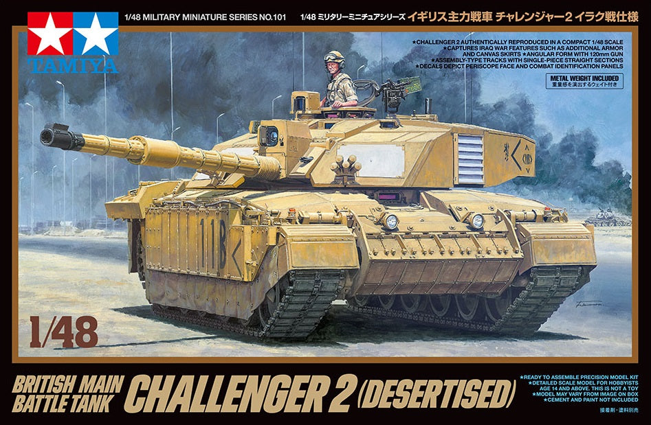 British Main Battle Tank Challenger 2 Desert 1:48