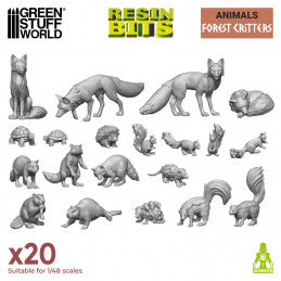 Resin Bits - Forest Critters 1/48 scale