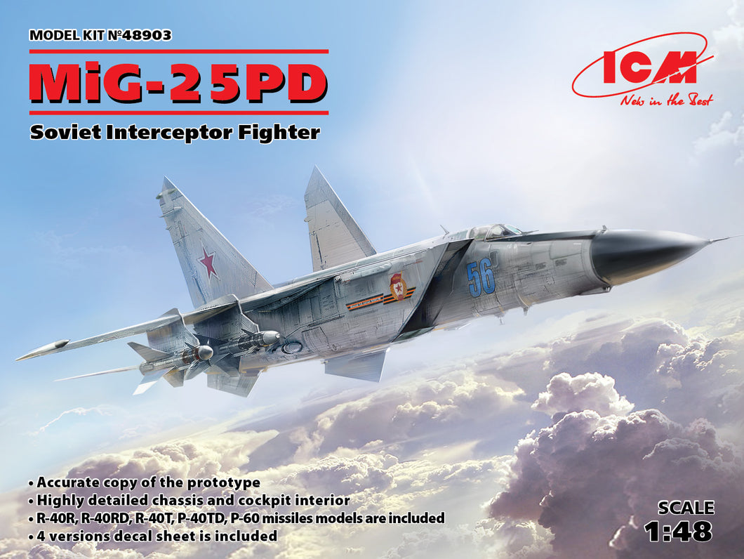 MiG-25PD Soviet Interceptor Fighter 1:48