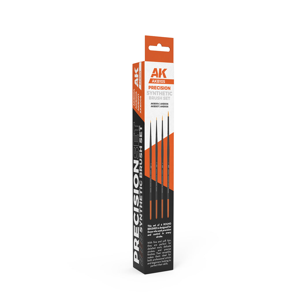 Precision Brush Set - 4/0, 2/0, 0, 1.