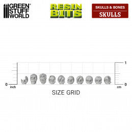 Resin Bits - Skulls 1:48 scale