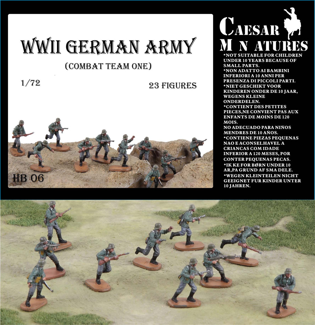 WWII German Army (Combat Team One) 1:72 Caesar Miniatures