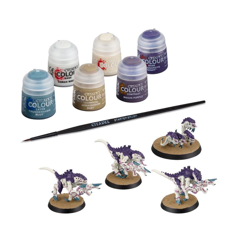 TYRANIDS: Termagants and Ripper Swarm + Paints Set