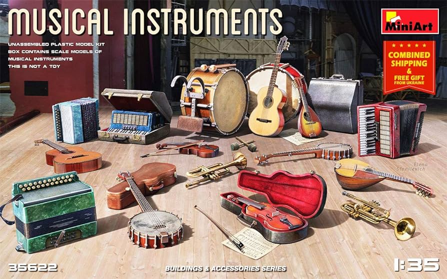 Musical Instruments 1:35 Scale
