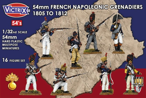 54mm French Napoleonic Grenadiers 54mm