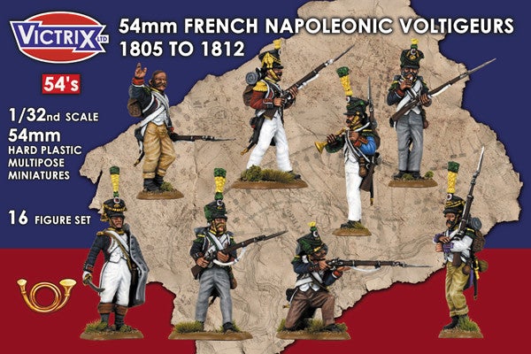 54mm French Napoleonic Voltigeurs 1805 - 1812 54mm