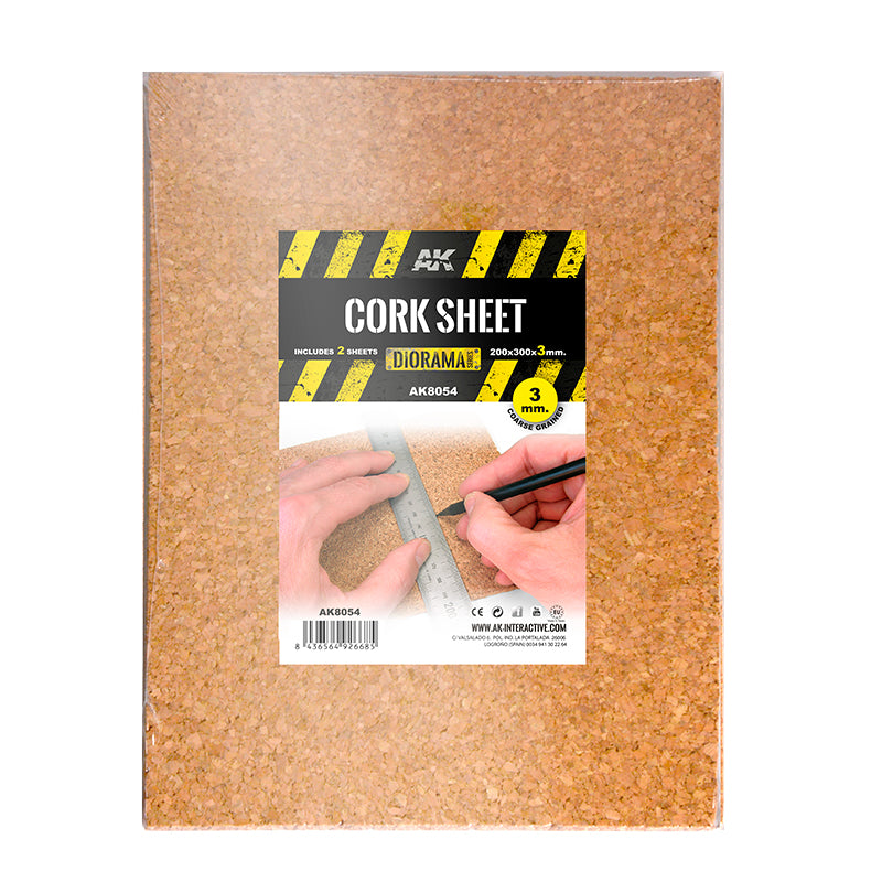 Cork Sheets x1 6mm Coarse Grain