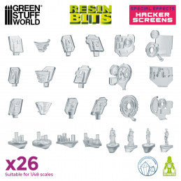 Resin Bits - Hacker Screens 1/48 scale