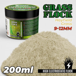 Static Grass Flock 9-12mm HAYFIELD GRASS - 200 ml