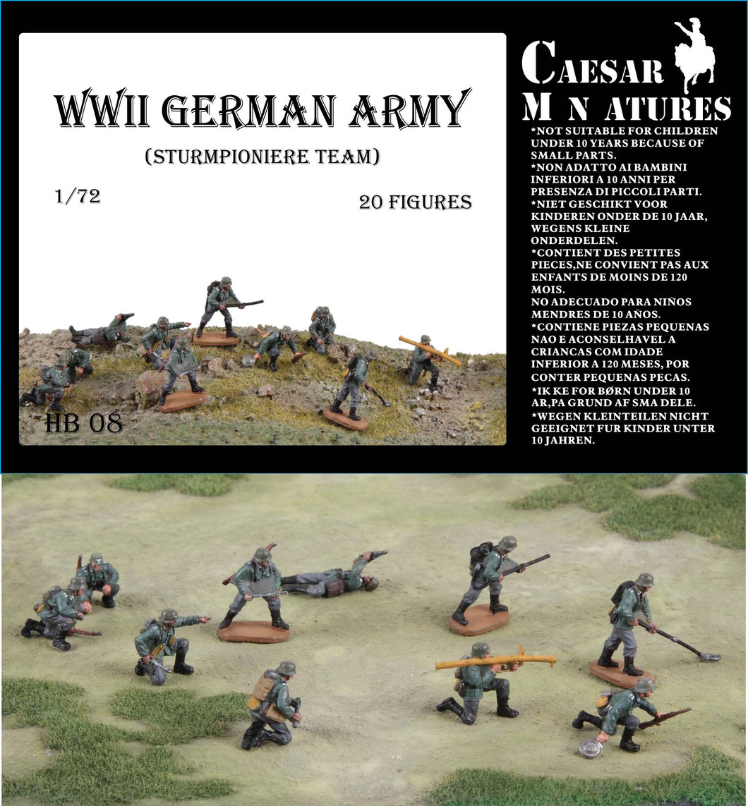 WWII German Army (Sturmpionier Team) 1:72 Caesar Miniatures