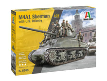 Load image into Gallery viewer, M4A1 Sherman with 7 Infantry 1:35
