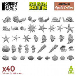 Resin Bits - Aquatic Critters 1/48 scale