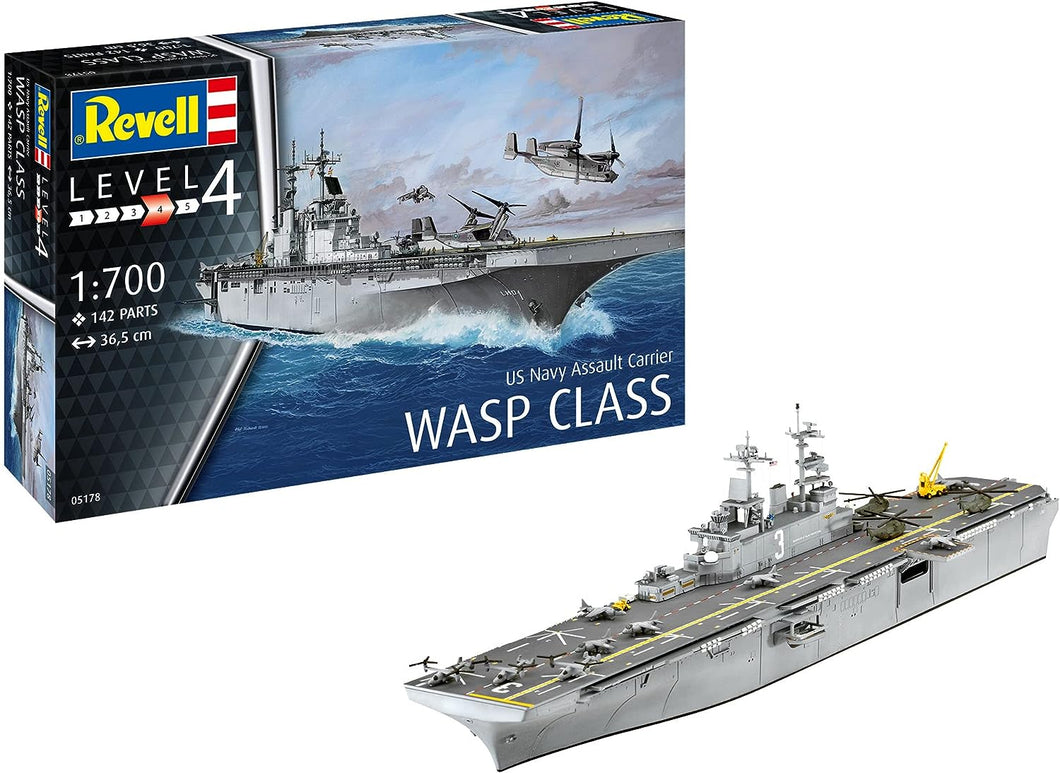 US Navy Assault Carrier WASP Class 1:700