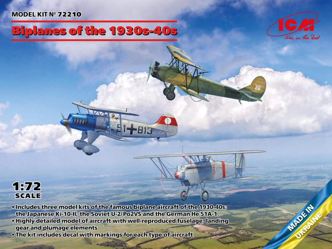 Biplanes of the 1930s and 1940s 1:72