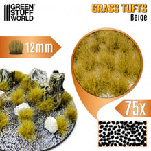 Load image into Gallery viewer, Grass TUFTS - 12mm self-adhesive - Beige
