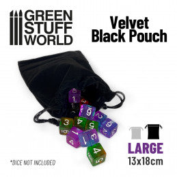 Velvet Black Pouch (Large13x18cm)