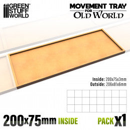 MDF Movement Trays - 200 x 75mm