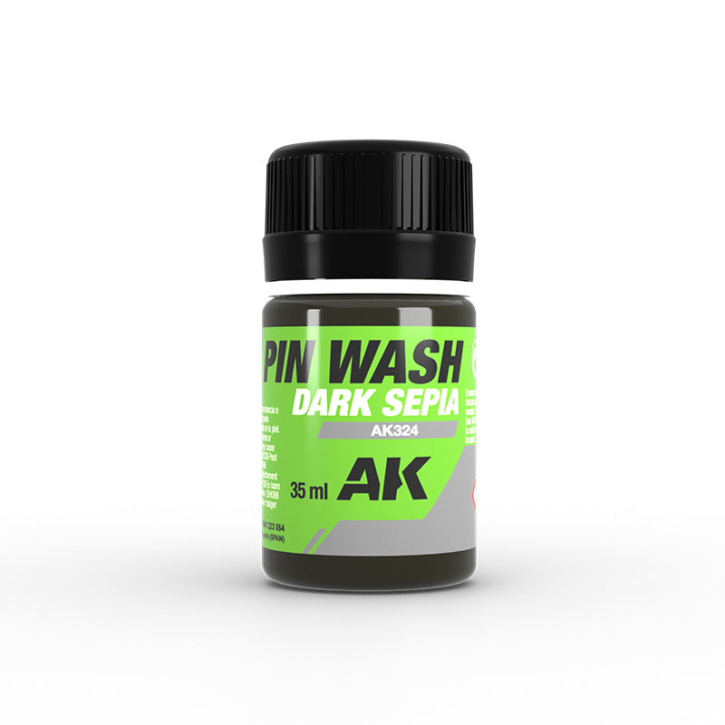 AK Pin Wash- Dark Sepia 35ml