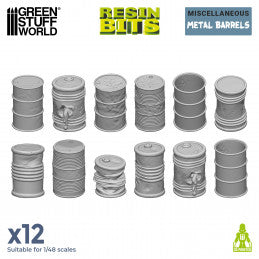 Resin Bits - Metal Barrels 1/48 scale