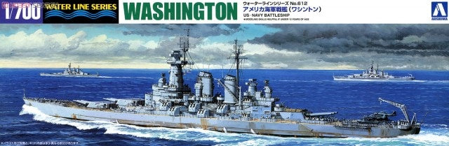 U.S. Navy Battleship USS Washington 1/700 scale