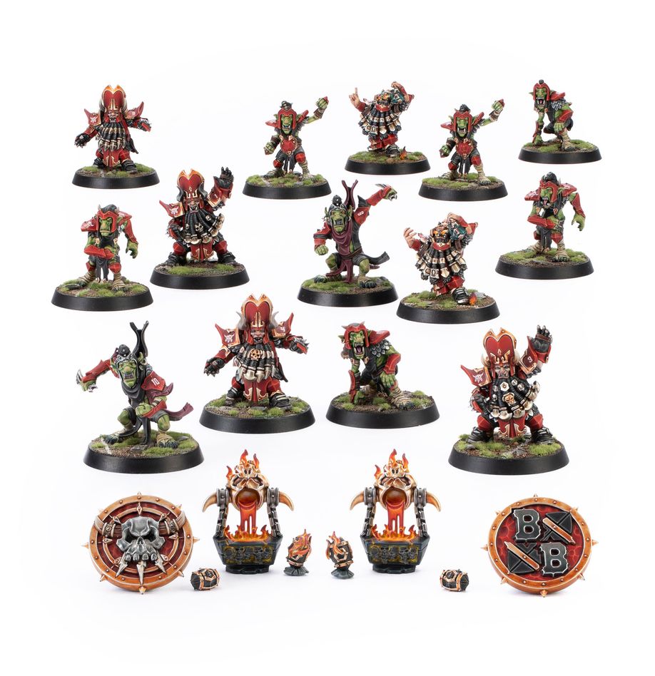 BLOOD BOWL: Chaos Dwarf Blood Bowl Team: The Zharr-Naggrund Ziggurats