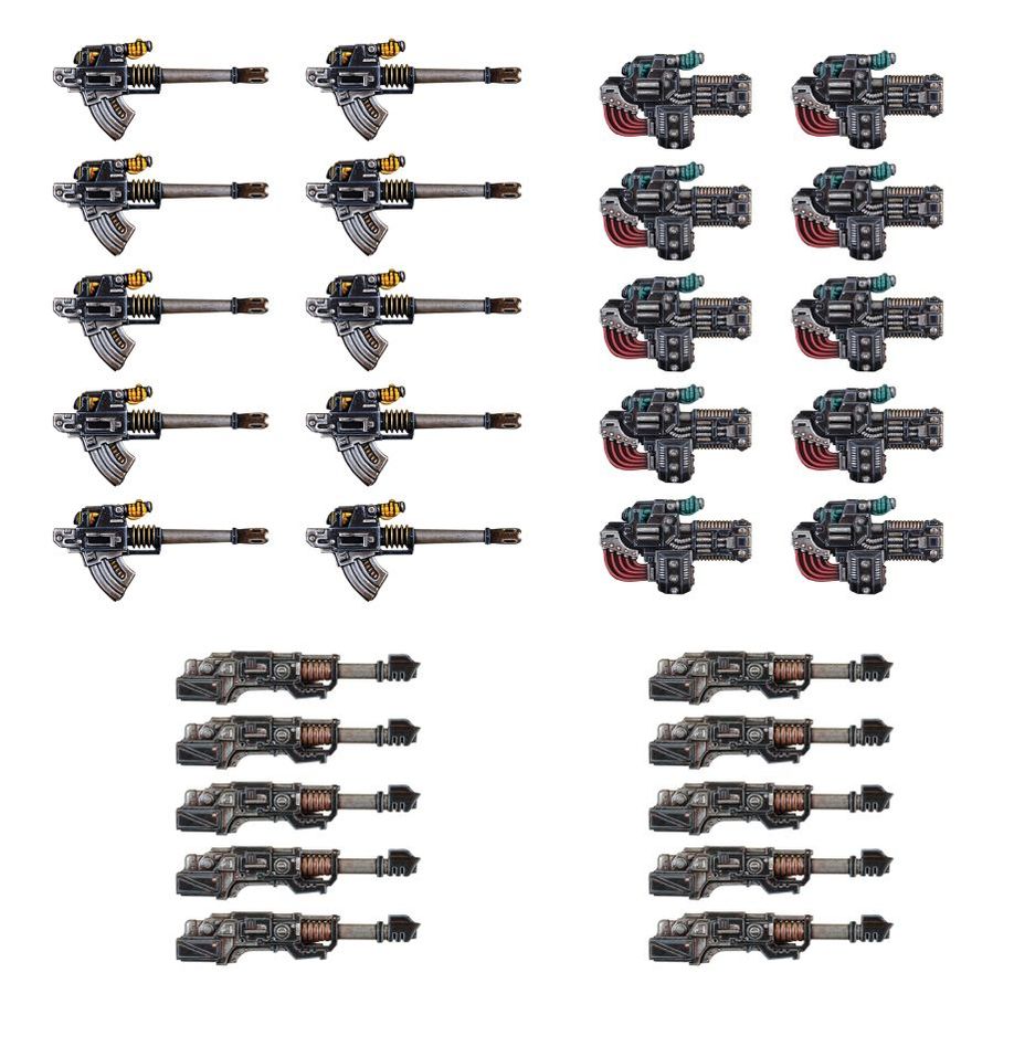 HORUS HERESY: Legion Astartes Heavy Weapons Upgrade Set Volkite, Autocannon, Lascannon