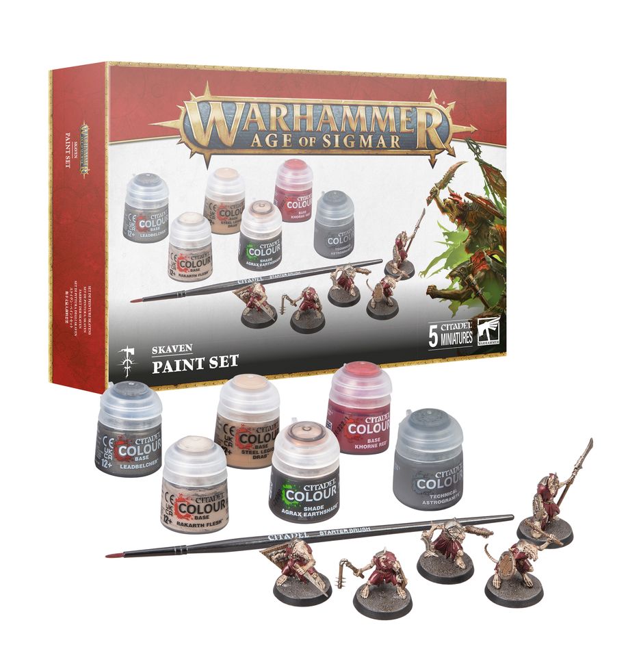 AOS SKAVEN and Paints Set